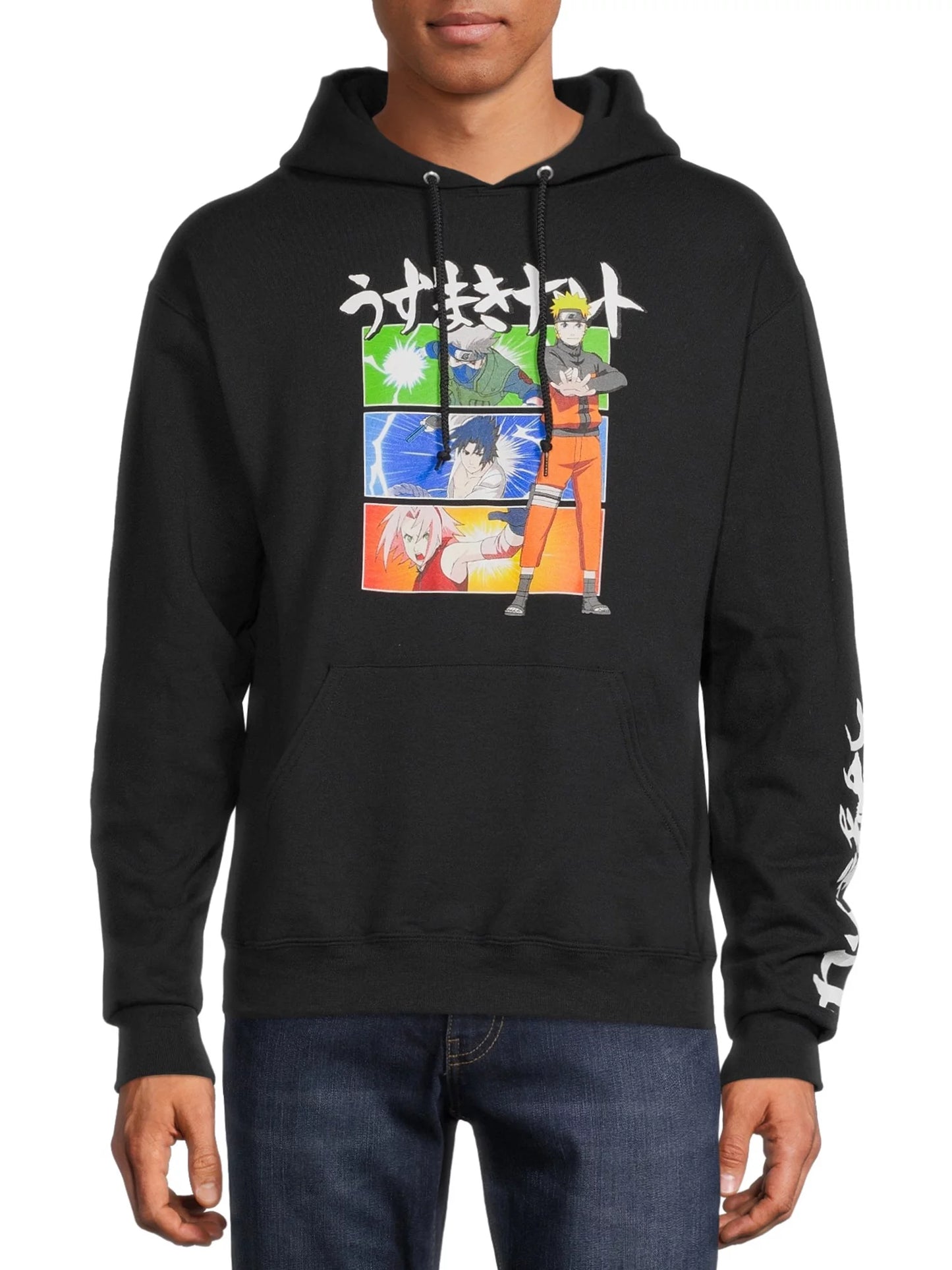 Naruto Men'S & Big Men'S Long Sleeve Graphic Hoodie Sweatshirt, Mens Anime Hoodies